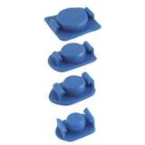 Techcon® 700 Series Polypropylene Barrel End Cap, Blue For 30/55 cc Barrel, 50 Per PK redirect to product page